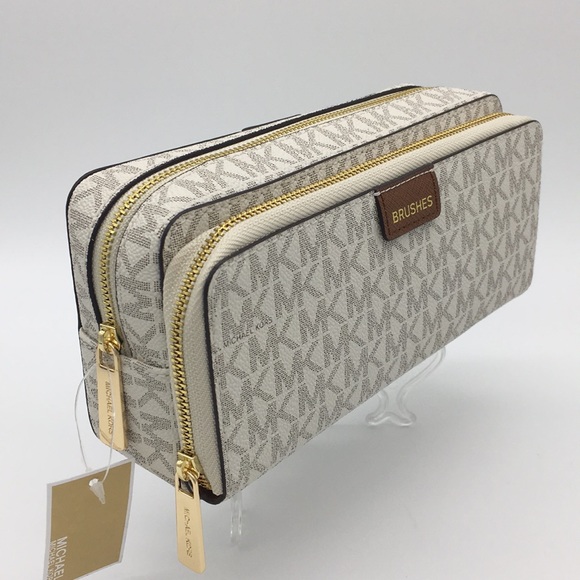 Michael Kors Jet Set Travel LG DBL ZIP TRV POUCH - Picture 2 of 8